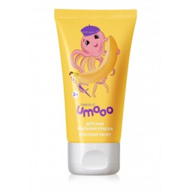 Детская мыльная краска для купания желтая, «Банан» Umooo 3+