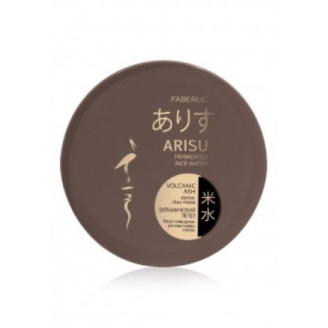 Маска-глина-детокс для кожи головы и волос Arisu «Вулканический пепел» Faberlic