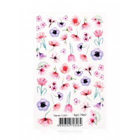 Переводные наклейки для дизайна ногтей Jardin Fleuri a Giverny