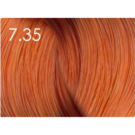Стойкая крем-краска для волос «Шелковое окрашивание» без аммиака Faberlic тон Королевское манго 7.35