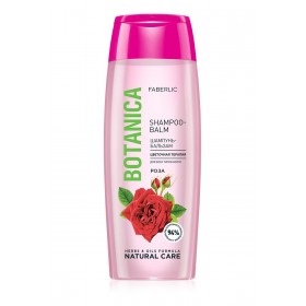 Шампунь-бальзам «Цветочная терапия» с розой для всех типов волос Botanica