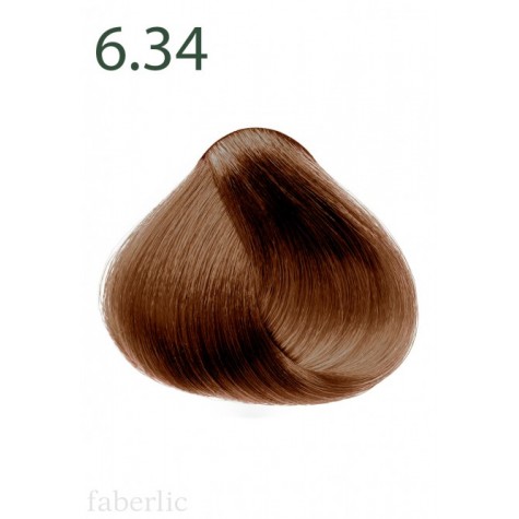 Стойкая питательная крем-краска для волос «Botanica» Faberlic тон Огненная хризантема 6.34