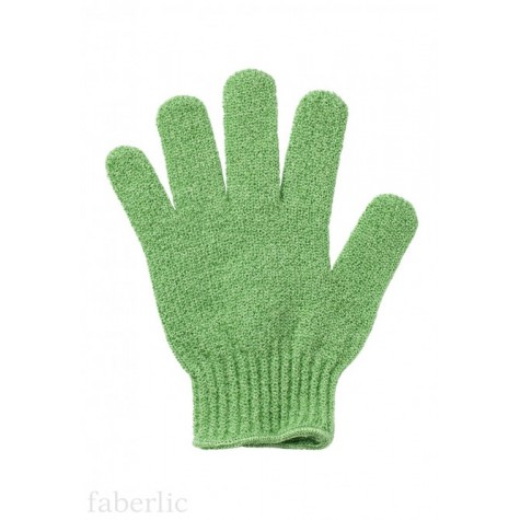 Перчатка для душа зеленая, Faberlic