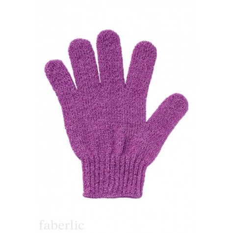 Перчатка для душа фиолетовая, Faberlic